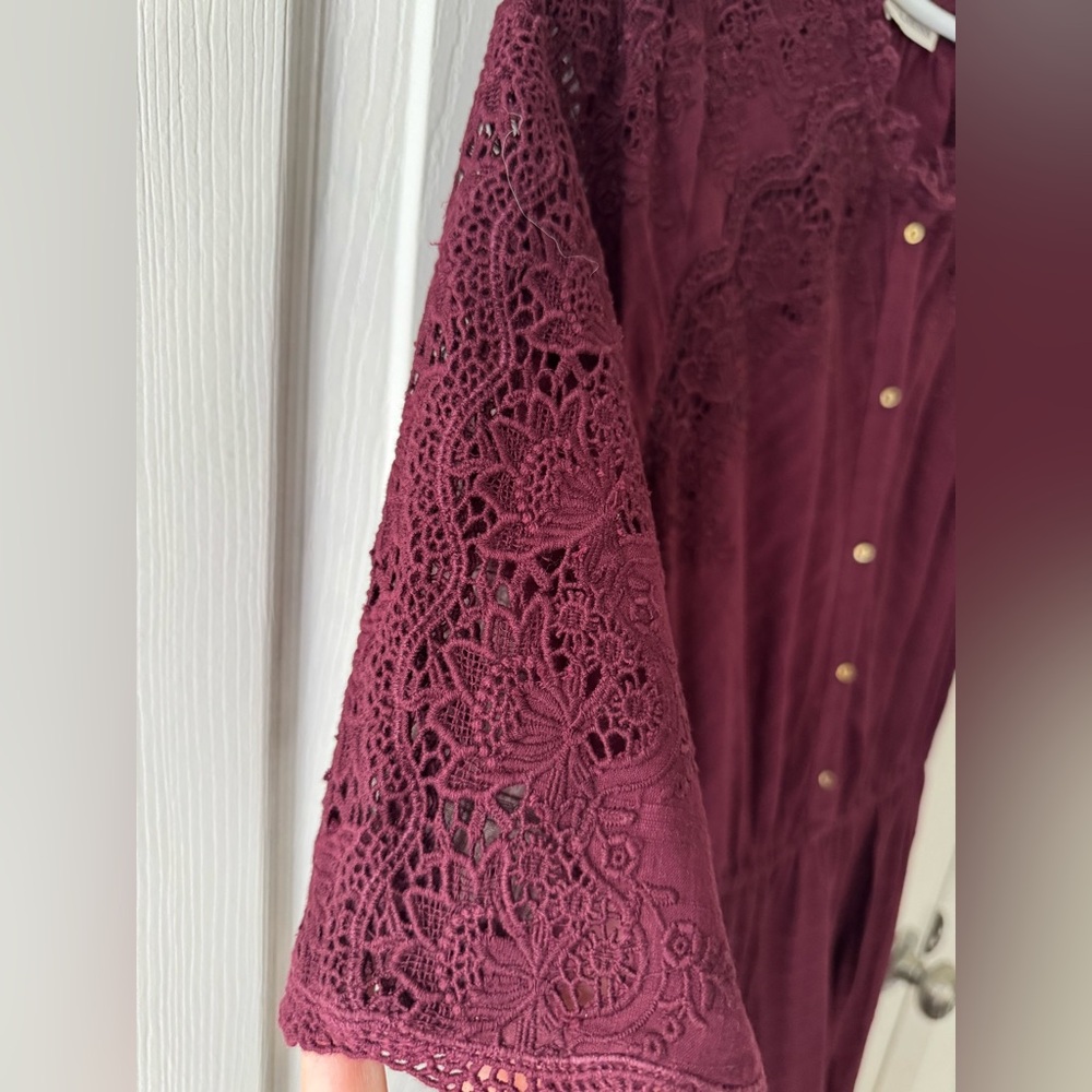 Ulla Johnson Martha Dress in Bordeaux, size 8 - Picture 11 of 15